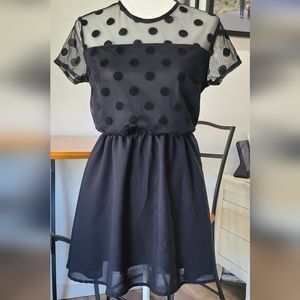 Hardly Worn- DIVIDED -Cute Twist on the Little Black Dress- Size 8